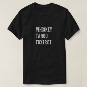 T-shirt Fox-trot de tango de whiskey