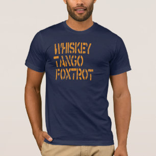 T-shirt Fox-trot de tango de whiskey