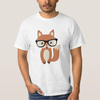 T-shirt Fox w/Glasses de bébé de hippie