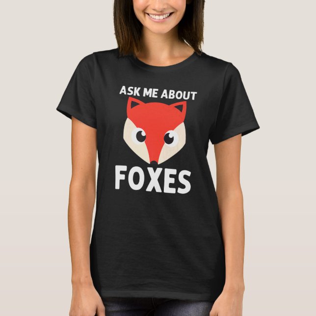 T-shirt Fox Wild Animal Fox  Men Women Boys Girls Kids (Devant)