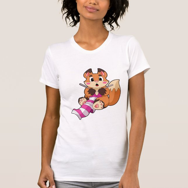 T-shirt Fox with Scarf (Devant)