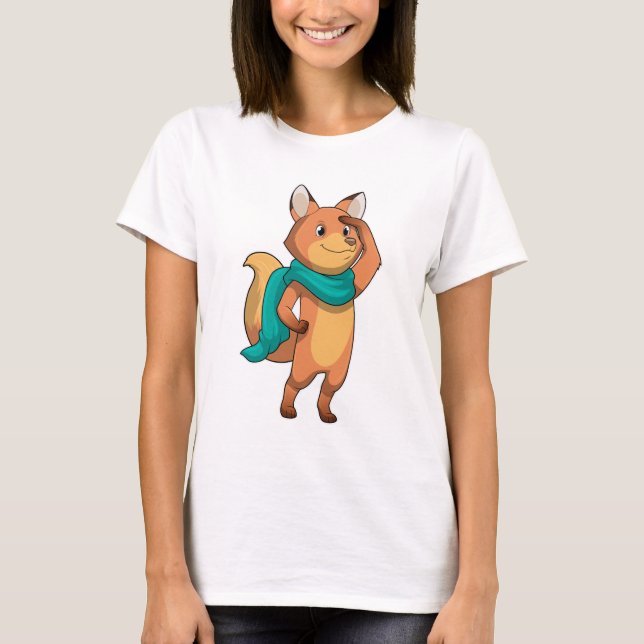 T-shirt Fox with Scarf (Devant)