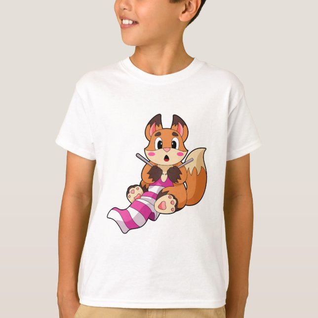 T-shirt Fox with Scarf (Devant)