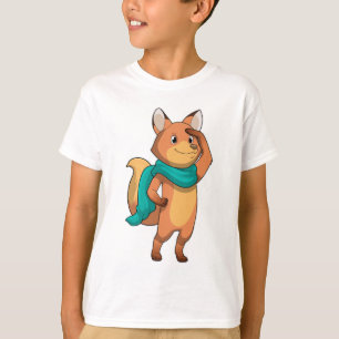 T-shirt Fox with Scarf