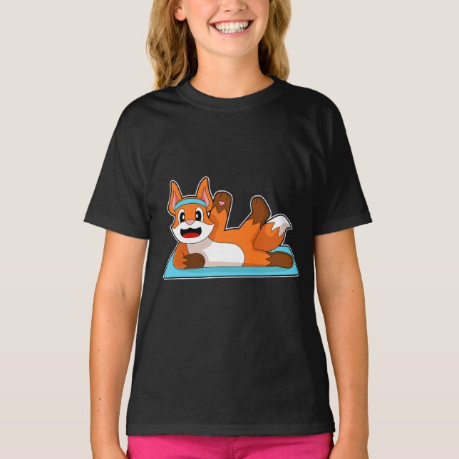 T-shirt Fox Yoga Fitness Gymnastique (Devant)