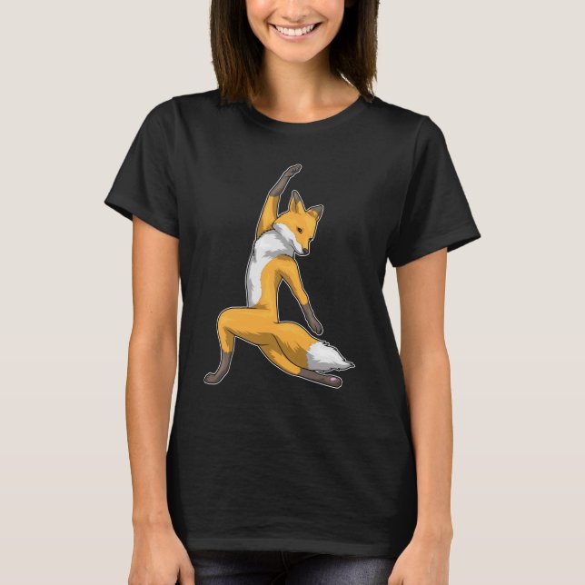 T-shirt Fox Yoga Fitness Gymnastique (Devant)