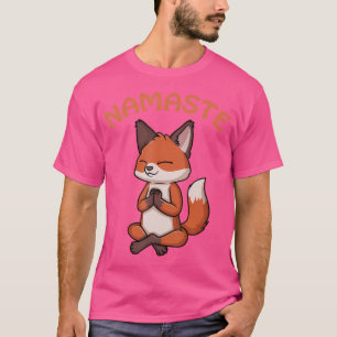 T-shirt Fox Yoga Funny Fox Amateurs mignonnes Namaste Yoga
