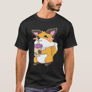T-shirt Foxes Boba Bubble Tea Anime Kawaii Cute Cadeau