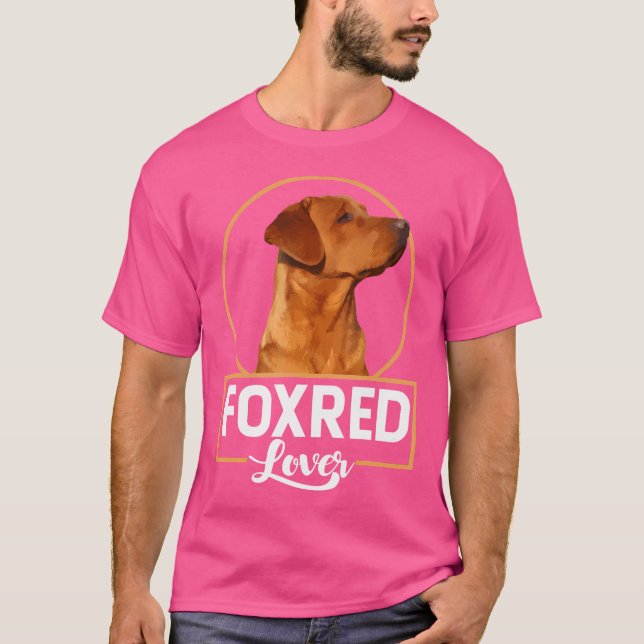 T-shirt Foxred Lover Redfox Labrador Retriever Fox Red (Devant)