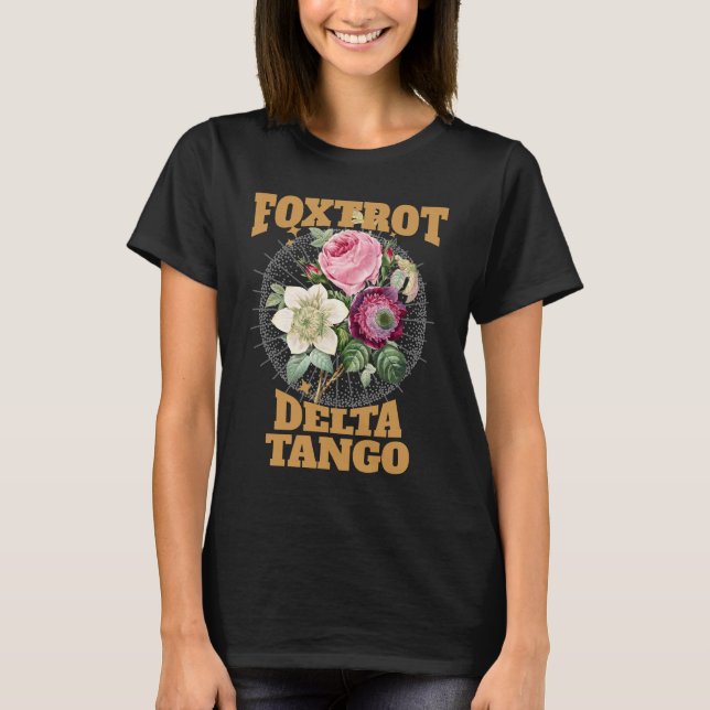 T-shirt Foxtrot Delta Tango, 8647 Anti-Trump (Devant)