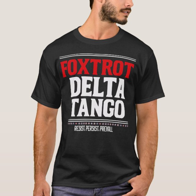 T-shirt Foxtrot Delta Tango drôle Smokey Bear (Devant)