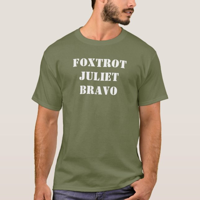T-SHIRT FOXTROT JULIET BRAVO (Devant)