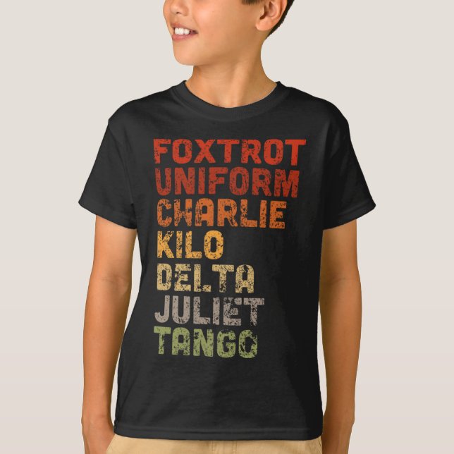 T-shirt Foxtrot Uniform Djt (Devant)