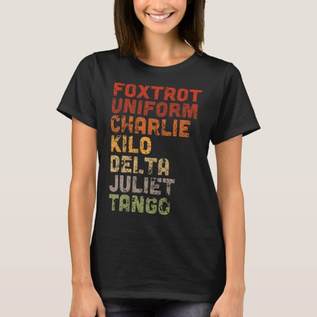 T-shirt Foxtrot Uniform Djt (Devant)