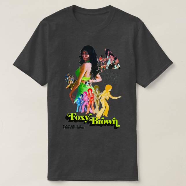 T-shirt Foxy Blaxploitation 1974 (Design devant)