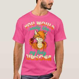 T-shirt Foxy Fersona Fox Avec Jote Furry Fersona Fabriqué 