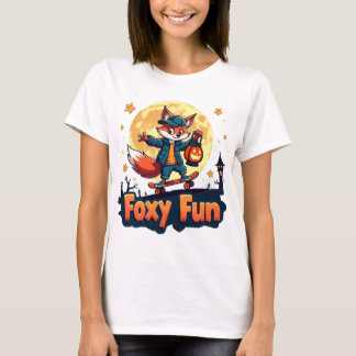 T-shirt Foxy Fun Halloween Skate Tee