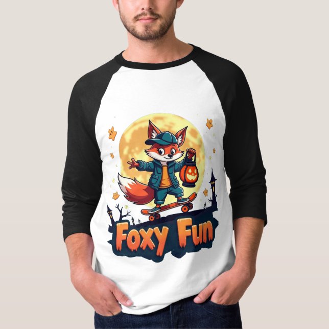 T-shirt Foxy Fun Halloween Skate Tee (Devant)