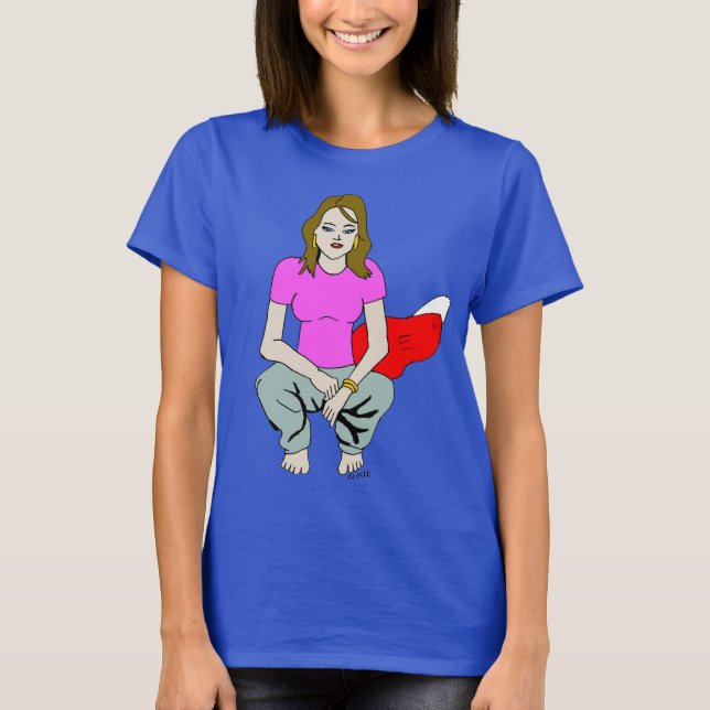 T-shirt foxy girl   (Devant)