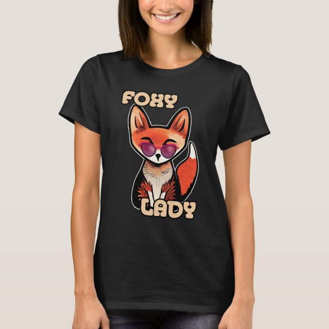 T-shirt Foxy Lady | Cute Fox (Devant)