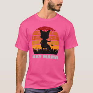 T-shirt Foxy Mama Retro Amateurs de renards Vintages, Cuis