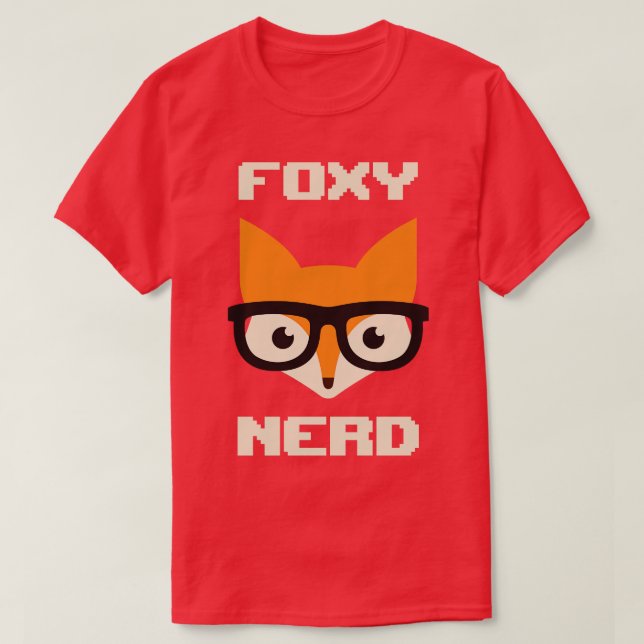T-shirt Foxy Nerd (Design devant)