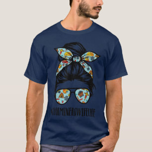 T-shirt Foyer de charbon Femme Vie Messy Bun Cheveux