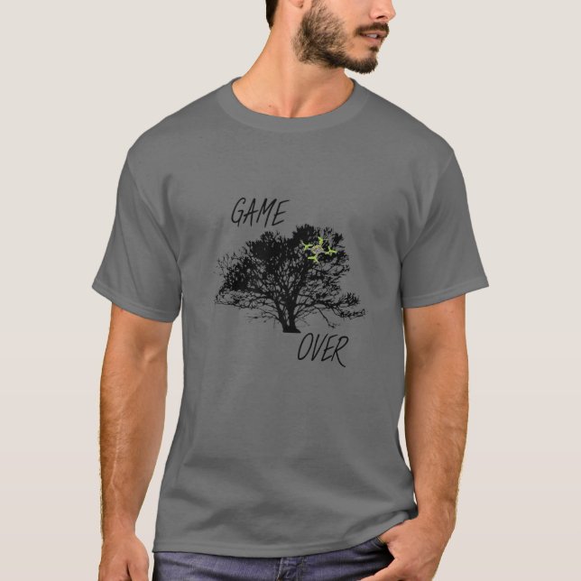 T-shirt FPV Dragon Dans Le Jeu D'Arbre Sur (Devant)