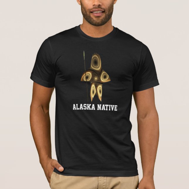 T-shirt Fractal Inuit Hunter (Devant)