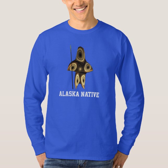 T-shirt Fractal Inuit Hunter (Devant)