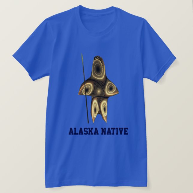 T-shirt Fractal Inuit Hunter (Design devant)