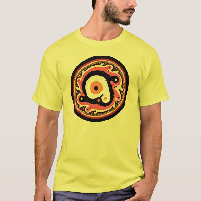 T-shirt Fractale d'indigène d'Uru (Devant)