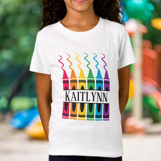 T-Shirt Fractionner le nom Crayon Conception enfant person (Créateur téléchargé)