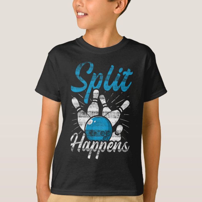 T-shirt Fractionner se produit drôle Bowling (Devant)