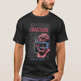 T-shirt Fracture - Conception Brutaliste de Streetwear