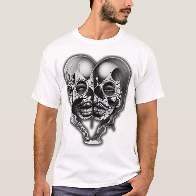 T-shirt "Fractured Reflections of Love" (Devant)
