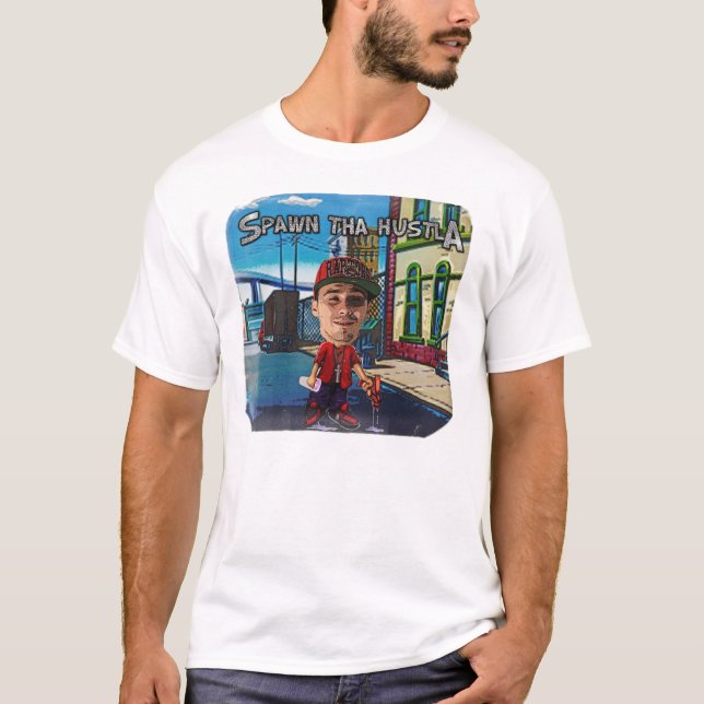 T-shirt Frai Tha Hustla (BLINGBLING) (Devant)