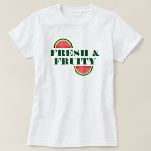 T-shirt Fraîche fraîche et fruitée tranche de pastèque mig