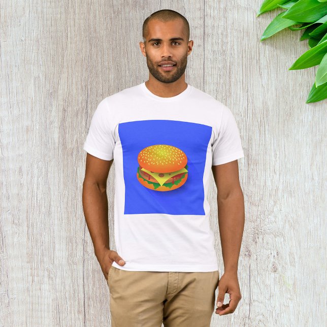 T-Shirt Fraîche Hamburger Mens (Créateur téléchargé)