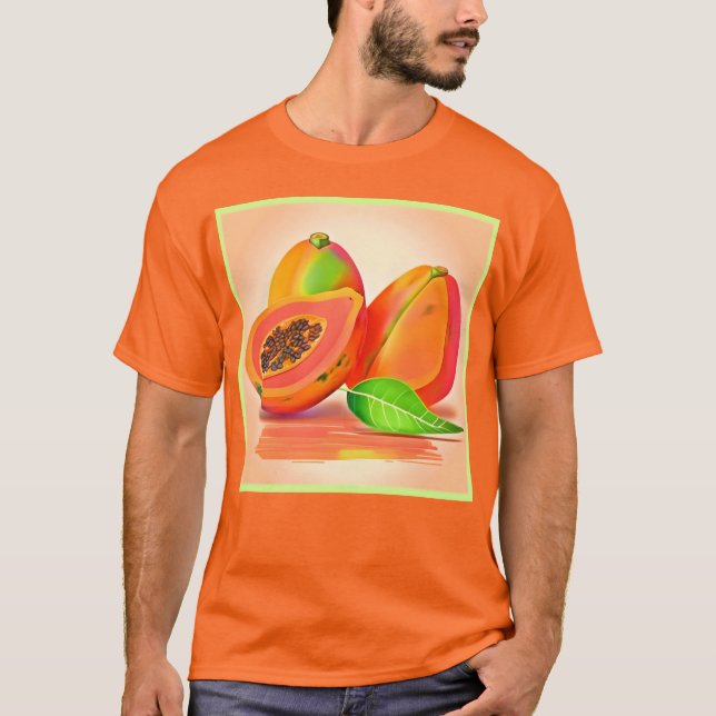 T-shirt Fraîcheur Papaya coupée (Devant)