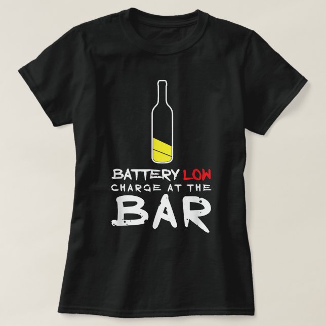 T-shirt Frais de boisson de bière amusante au bar Alcool p (Design devant)