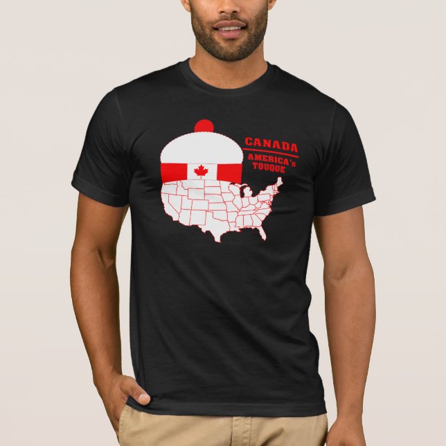 T-shirt frais de Tuque du Canada Amérique (Devant)
