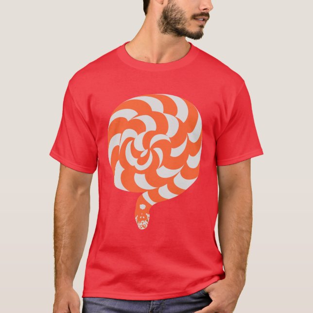 T-shirt frais pour les hommes avec le serpent (Devant)