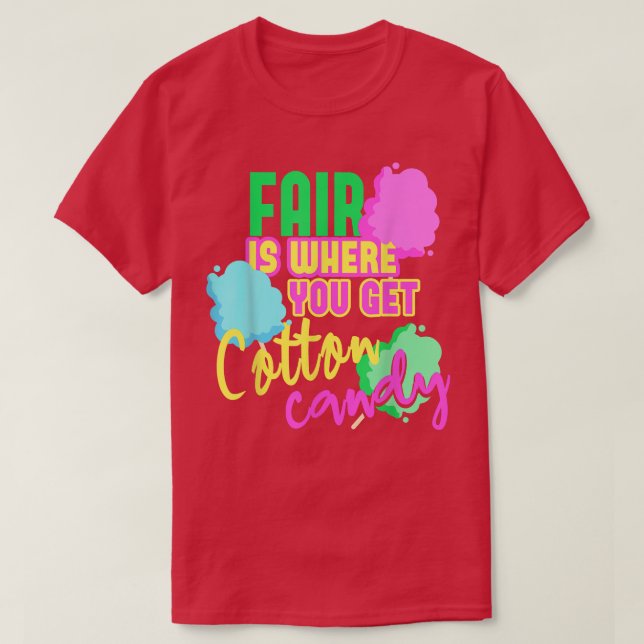 T-shirt Fraisage de bonbon de coton équitable (Design devant)