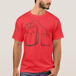 T-shirt Fraisage du thé mignon