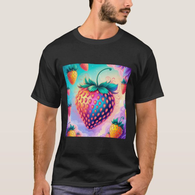 T-shirt Fraise colorée (Devant)