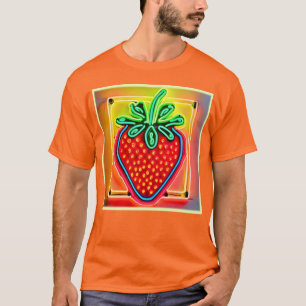 T-shirt Fraise colorée Neon brillant