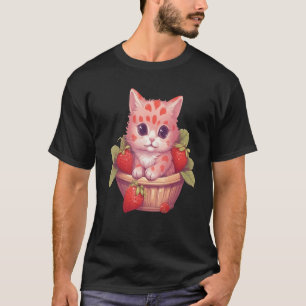 T-shirt Fraise de chat