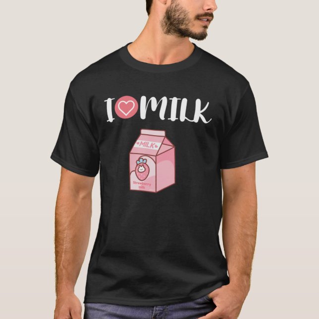 T-shirt Fraise de lait (Devant)