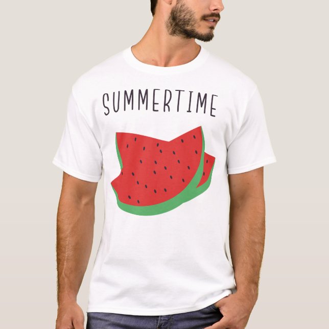 T-shirt Fraise en été (Devant)